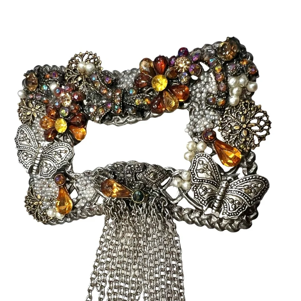 Vintage silver tone